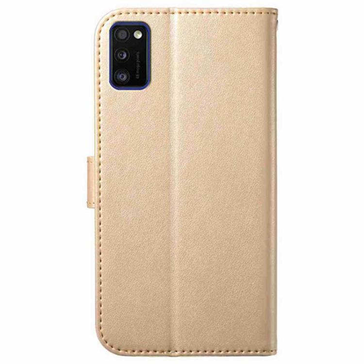 For Samsung Galaxy A41 Lambskin 8-card Slot Leather Phone Case