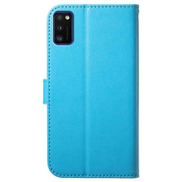 For Samsung Galaxy A41 Lambskin 8-card Slot Leather Phone Case