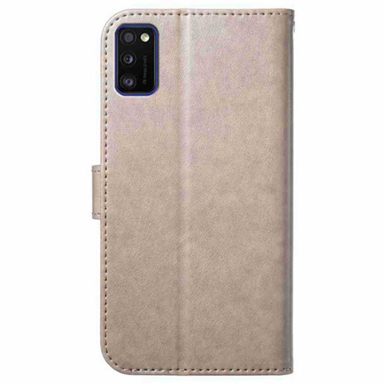 For Samsung Galaxy A41 Lambskin 8-card Slot Leather Phone Case