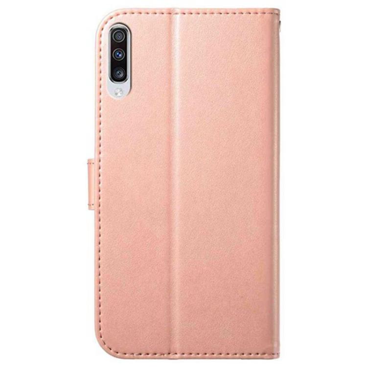 For Samsung Galaxy A50 Lambskin 8-card Slot Leather Phone Case