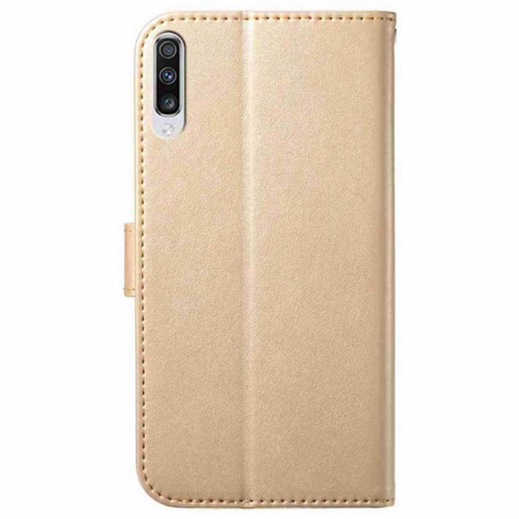 For Samsung Galaxy A50 Lambskin 8-card Slot Leather Phone Case
