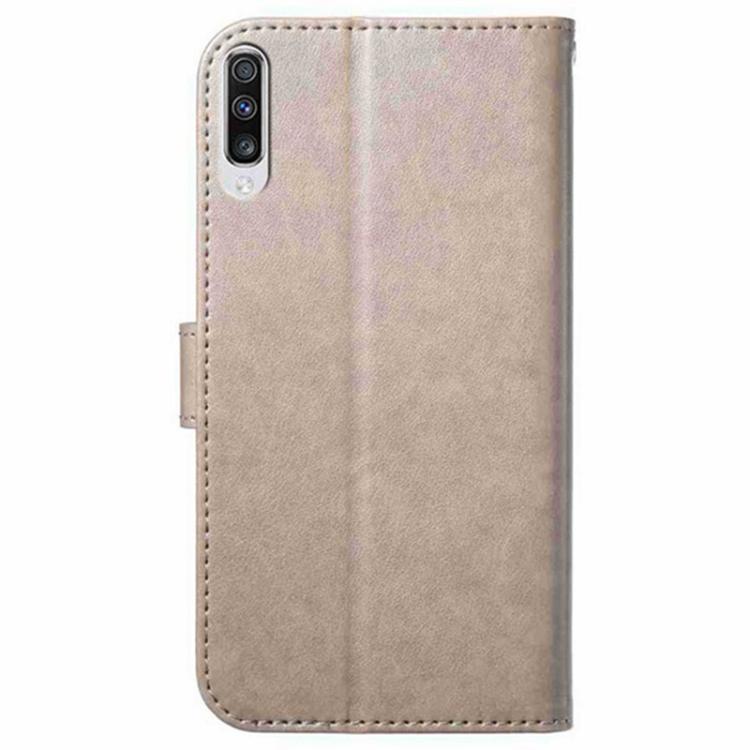 For Samsung Galaxy A50 Lambskin 8-card Slot Leather Phone Case