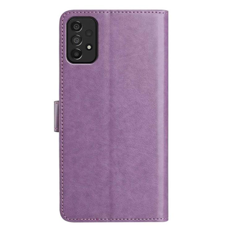 For Samsung Galaxy A53 5G Lambskin 8-card Slot Leather Phone Case