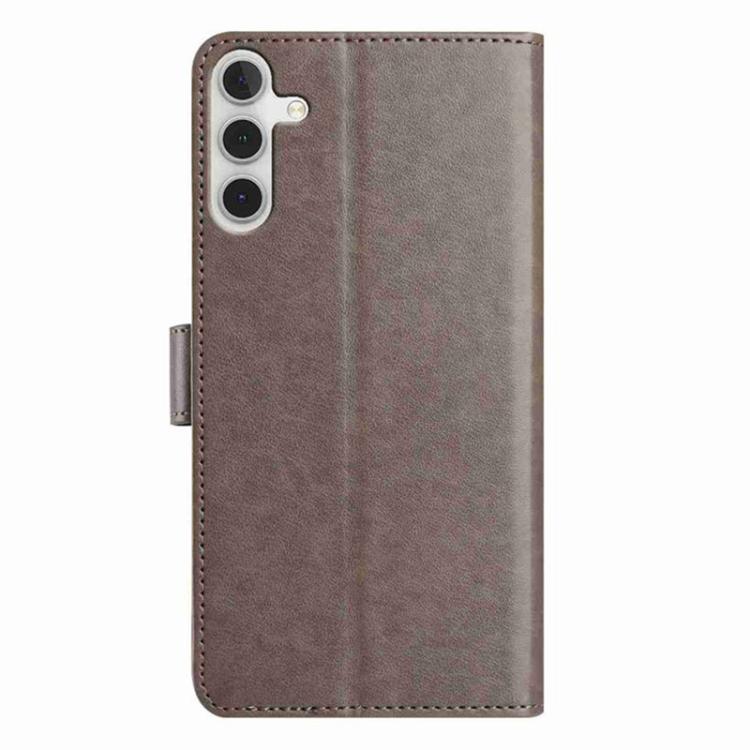 For Samsung Galaxy A55 5G Lambskin 8-card Slot Leather Phone Case
