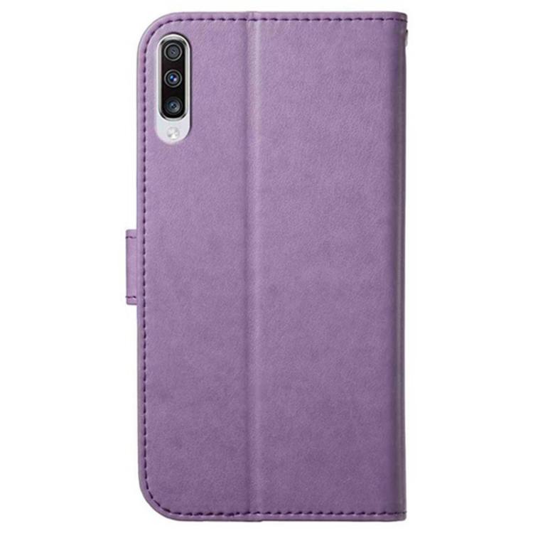 For Samsung Galaxy A70 Lambskin 8-card Slot Leather Phone Case