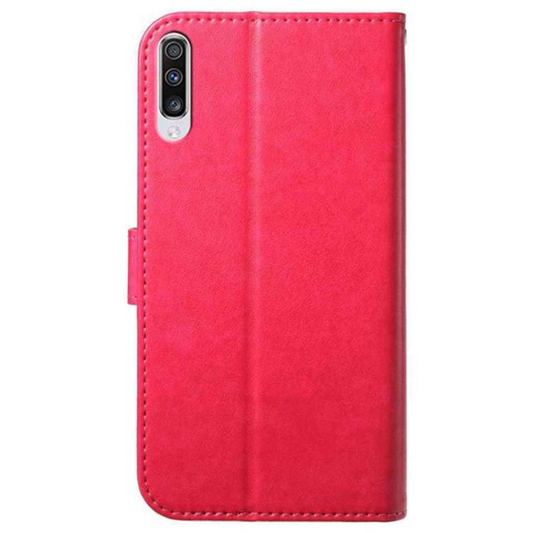 For Samsung Galaxy A70 Lambskin 8-card Slot Leather Phone Case