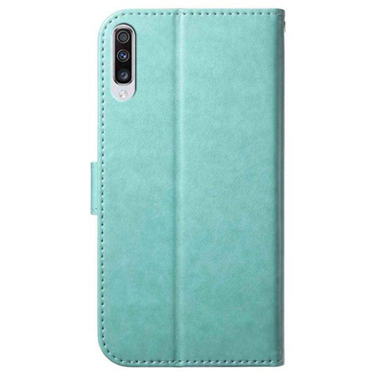 For Samsung Galaxy A70 Lambskin 8-card Slot Leather Phone Case