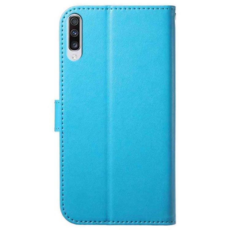For Samsung Galaxy A70 Lambskin 8-card Slot Leather Phone Case