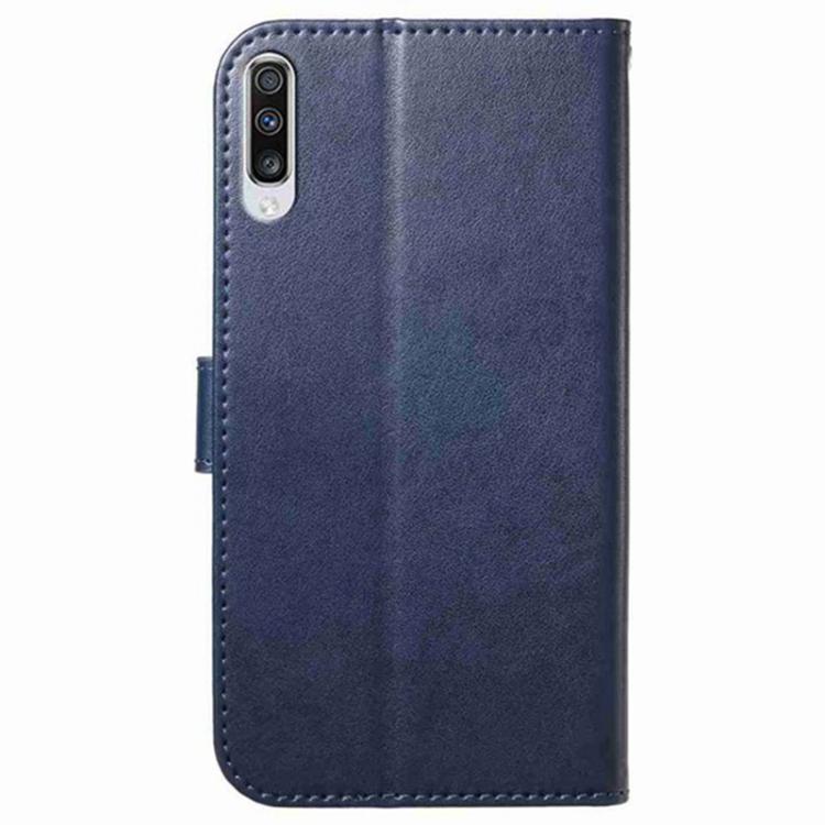For Samsung Galaxy A70 Lambskin 8-card Slot Leather Phone Case
