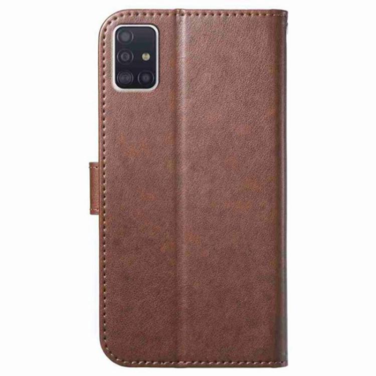 For Samsung Galaxy A71 4G Lambskin 8-card Slot Leather Phone Case