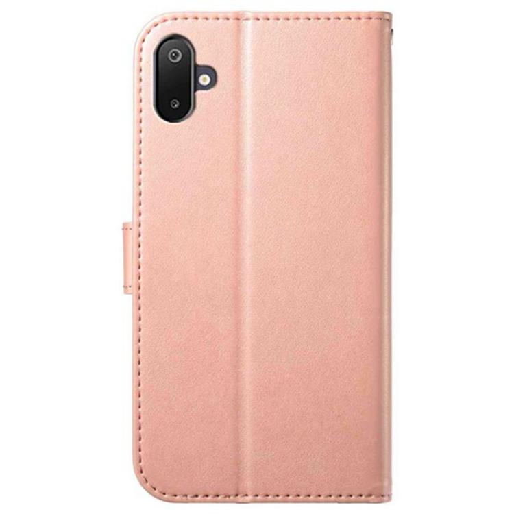 For Samsung Galaxy F06 5G Lambskin 8-card Slot Leather Phone Case