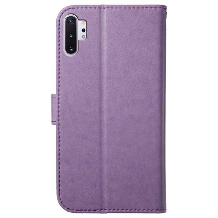 For Samsung Galaxy Note10+ Lambskin 8-card Slot Leather Phone Case