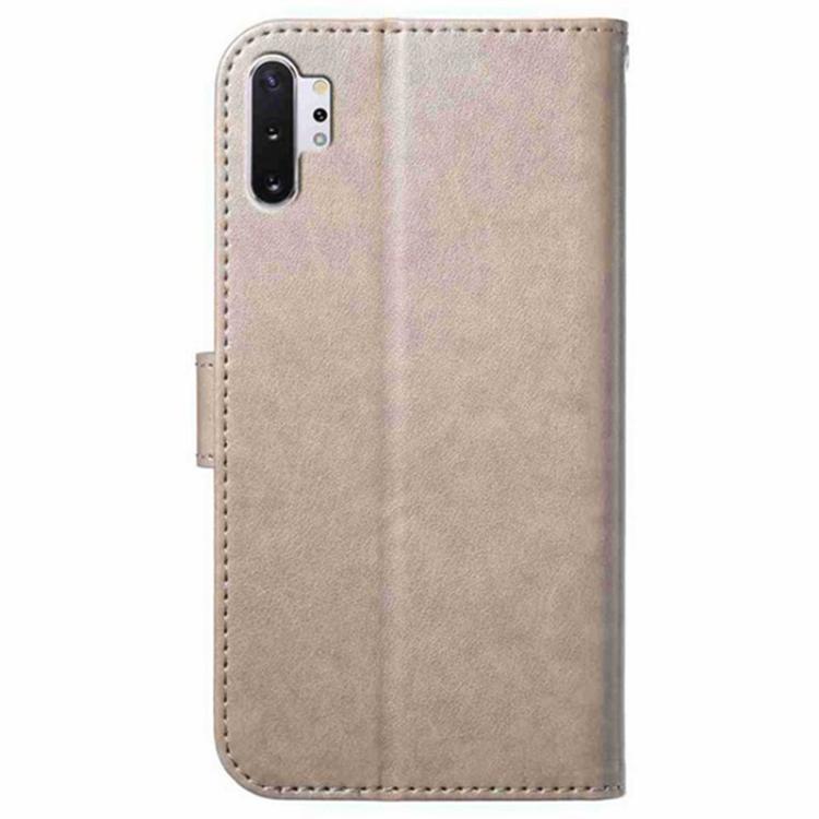 For Samsung Galaxy Note10+ Lambskin 8-card Slot Leather Phone Case