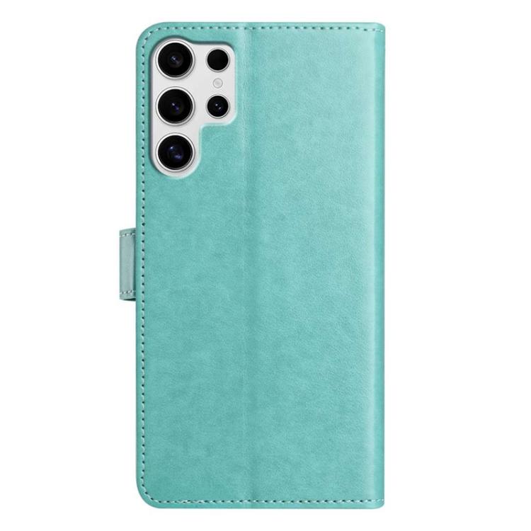 For Samsung Galaxy S25 Ultra 5G Lambskin 8-card Slot Leather Phone Case