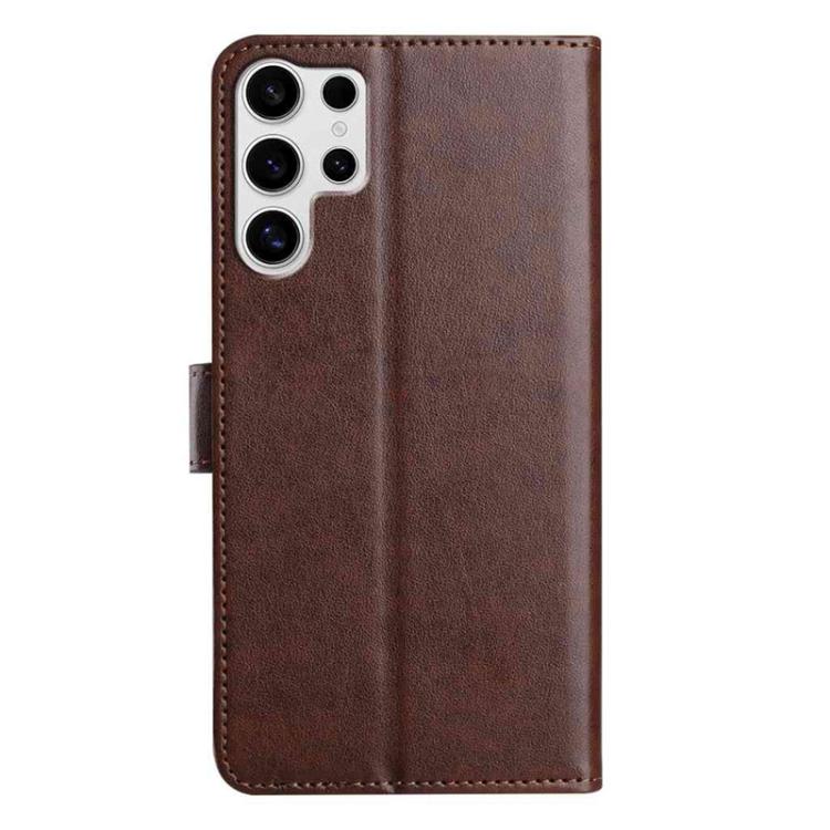 For Samsung Galaxy S25 Ultra 5G Lambskin 8-card Slot Leather Phone Case