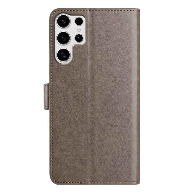 For Samsung Galaxy S25 Ultra 5G Lambskin 8-card Slot Leather Phone Case
