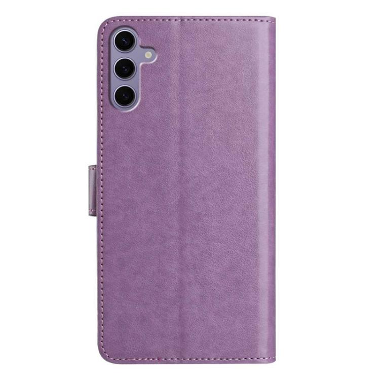 For Samsung Galaxy S24 FE 5G Lambskin 8-card Slot Leather Phone Case