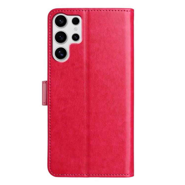 For Samsung Galaxy S24 Ultra 5G Lambskin 8-card Slot Leather Phone Case