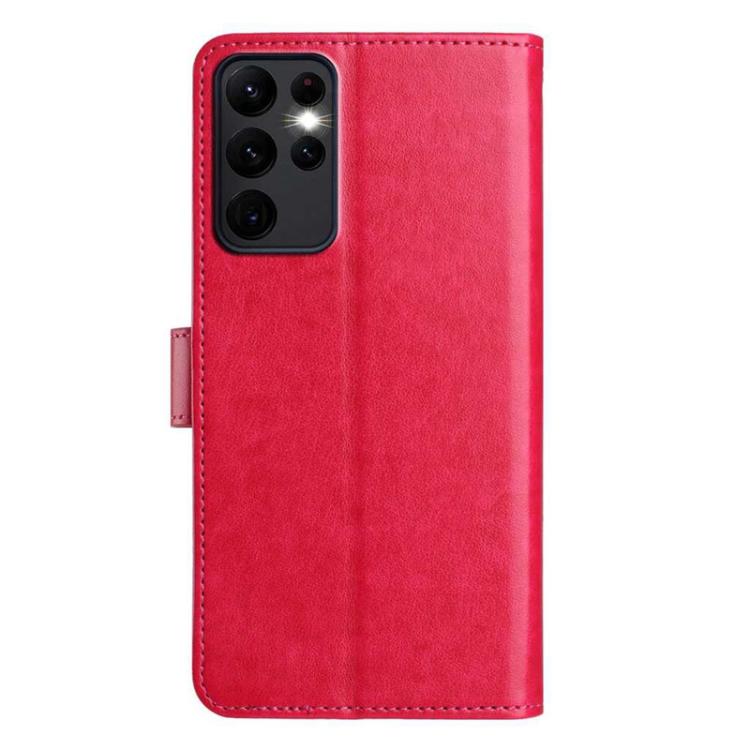 For Samsung Galaxy S23 Ultra 5G Lambskin 8-card Slot Leather Phone Case