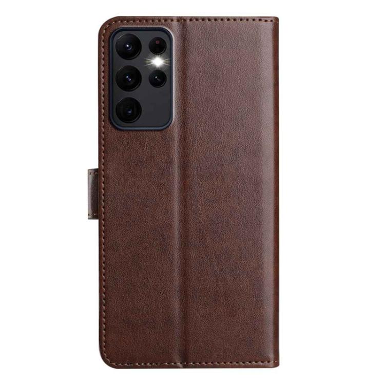 For Samsung Galaxy S23 Ultra 5G Lambskin 8-card Slot Leather Phone Case