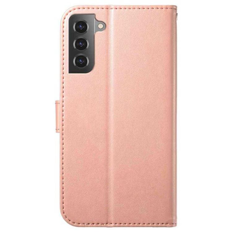 For Samsung Galaxy S22+ 5G Lambskin 8-card Slot Leather Phone Case