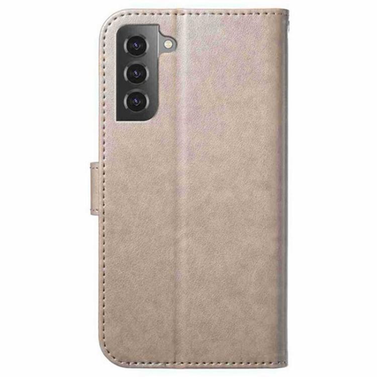 For Samsung Galaxy S22+ 5G Lambskin 8-card Slot Leather Phone Case