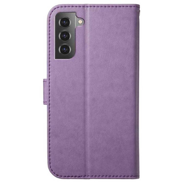 For Samsung Galaxy S22 5G Lambskin 8-card Slot Leather Phone Case