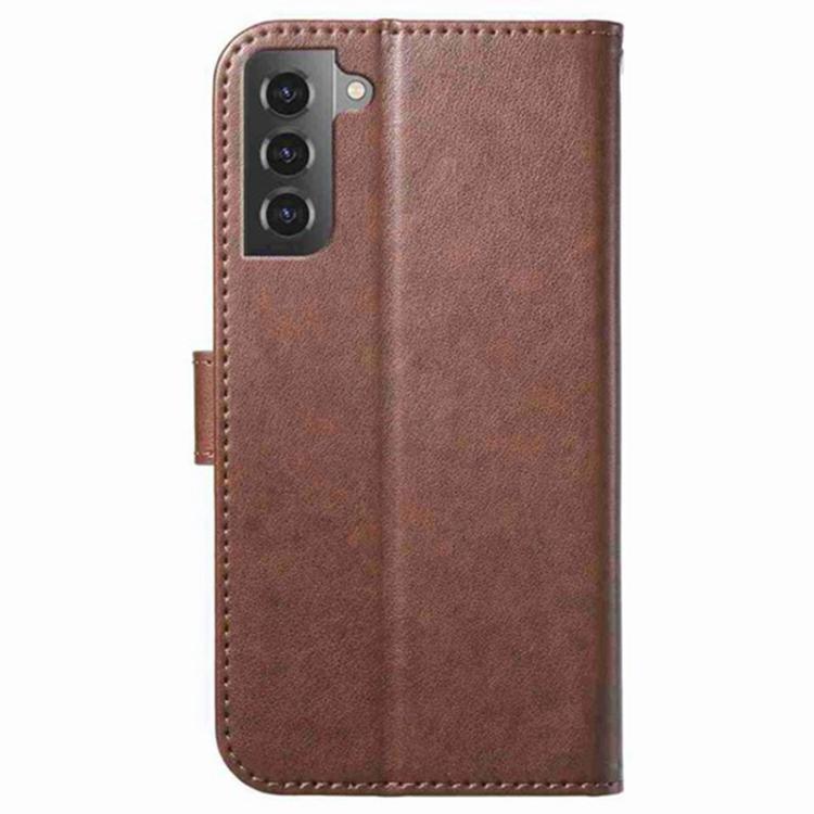 For Samsung Galaxy S22 5G Lambskin 8-card Slot Leather Phone Case