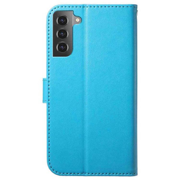 For Samsung Galaxy S22 5G Lambskin 8-card Slot Leather Phone Case