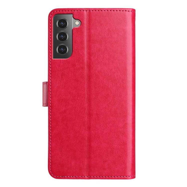 For Samsung Galaxy S21 5G Lambskin 8-card Slot Leather Phone Case