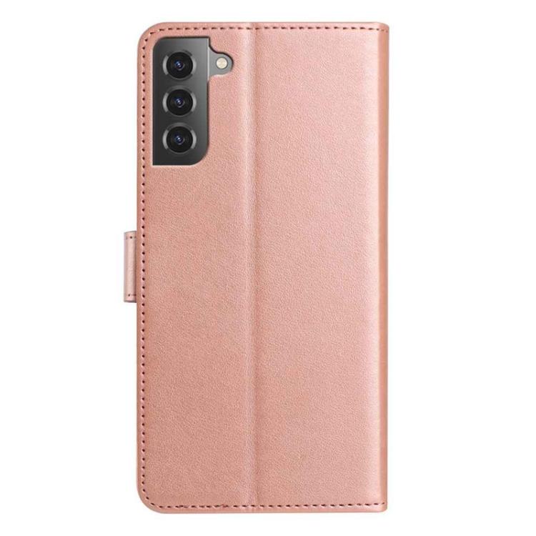 For Samsung Galaxy S21 5G Lambskin 8-card Slot Leather Phone Case