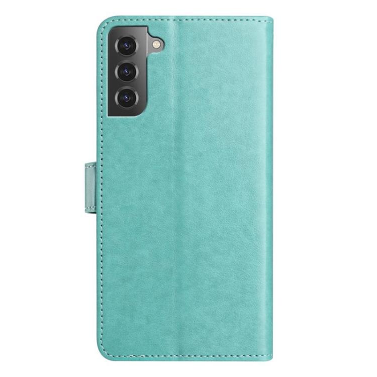 For Samsung Galaxy S21 5G Lambskin 8-card Slot Leather Phone Case