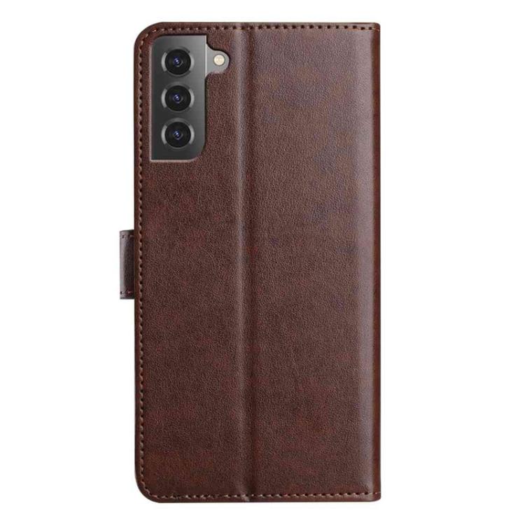 For Samsung Galaxy S21 5G Lambskin 8-card Slot Leather Phone Case