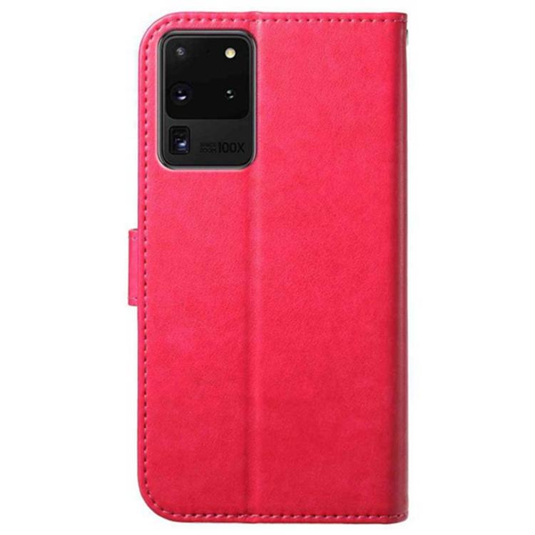 For Samsung Galaxy S20 Ultra 5G Lambskin 8-card Slot Leather Phone Case