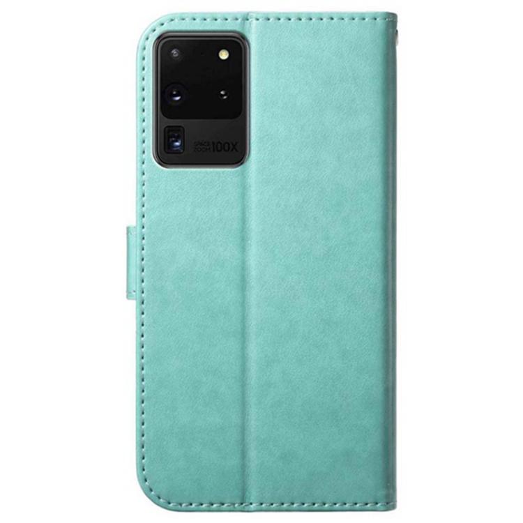 For Samsung Galaxy S20 Ultra 5G Lambskin 8-card Slot Leather Phone Case