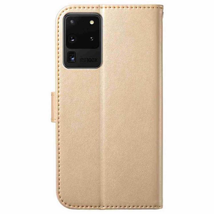 For Samsung Galaxy S20 Ultra 5G Lambskin 8-card Slot Leather Phone Case