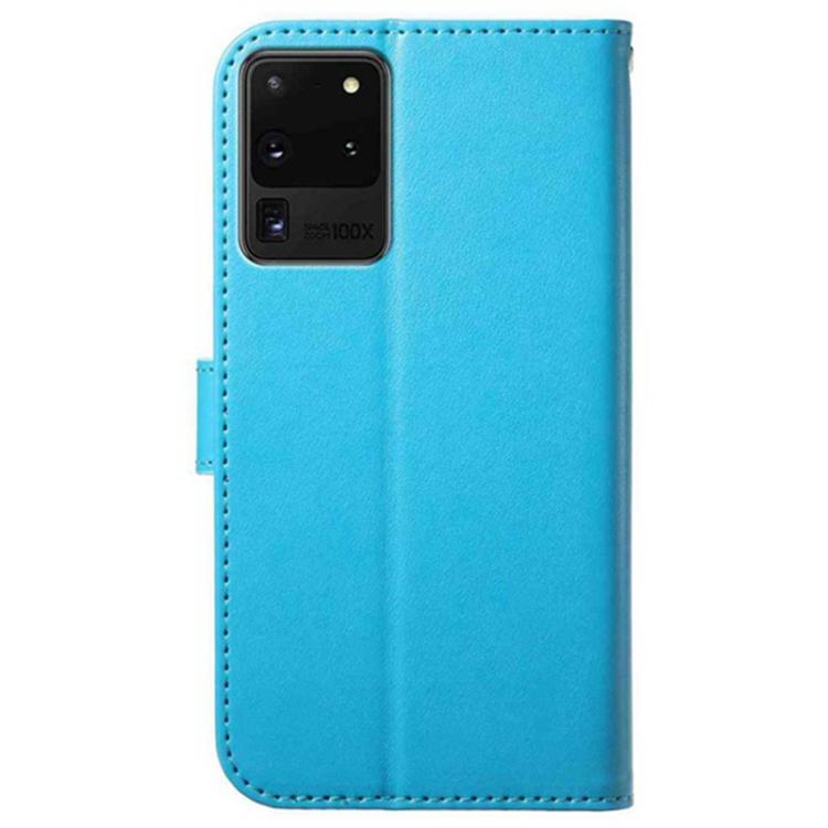 For Samsung Galaxy S20 Ultra 5G Lambskin 8-card Slot Leather Phone Case