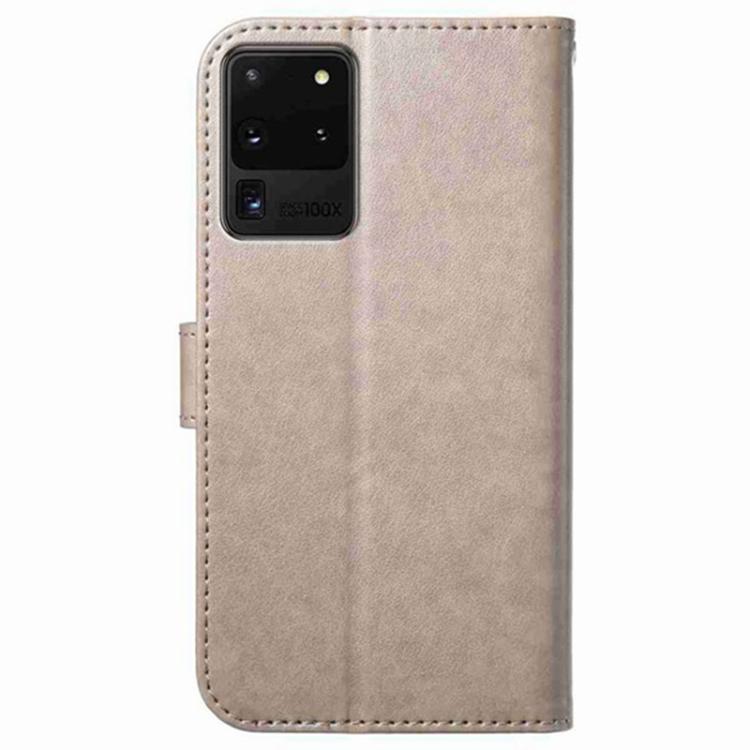 For Samsung Galaxy S20 Ultra 5G Lambskin 8-card Slot Leather Phone Case