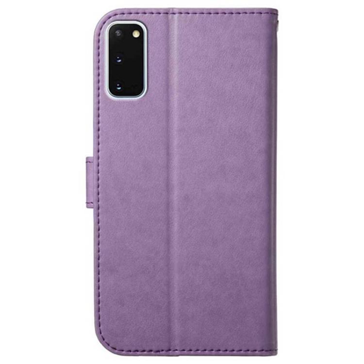 For Samsung Galaxy S20+ Lambskin 8-card Slot Leather Phone Case