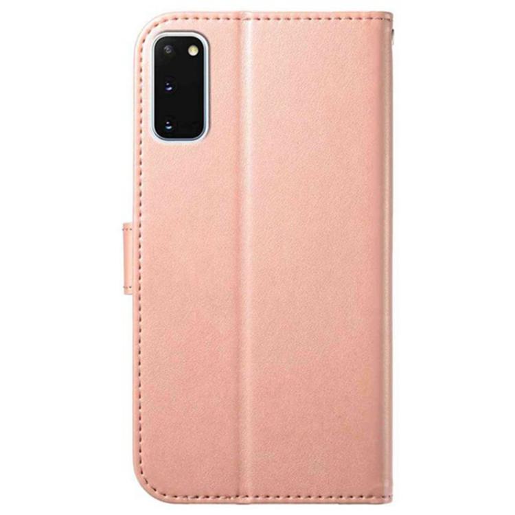 For Samsung Galaxy S20+ Lambskin 8-card Slot Leather Phone Case