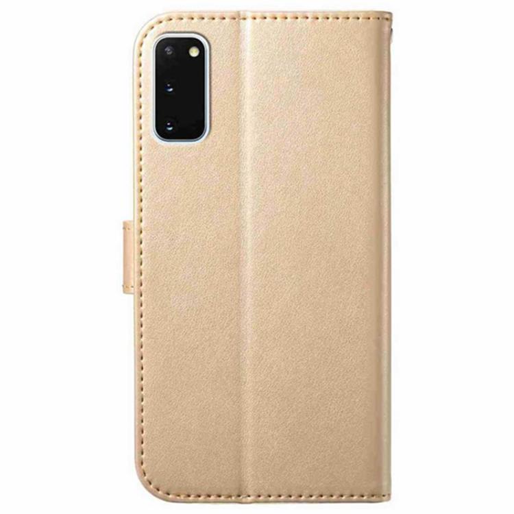 For Samsung Galaxy S20+ Lambskin 8-card Slot Leather Phone Case