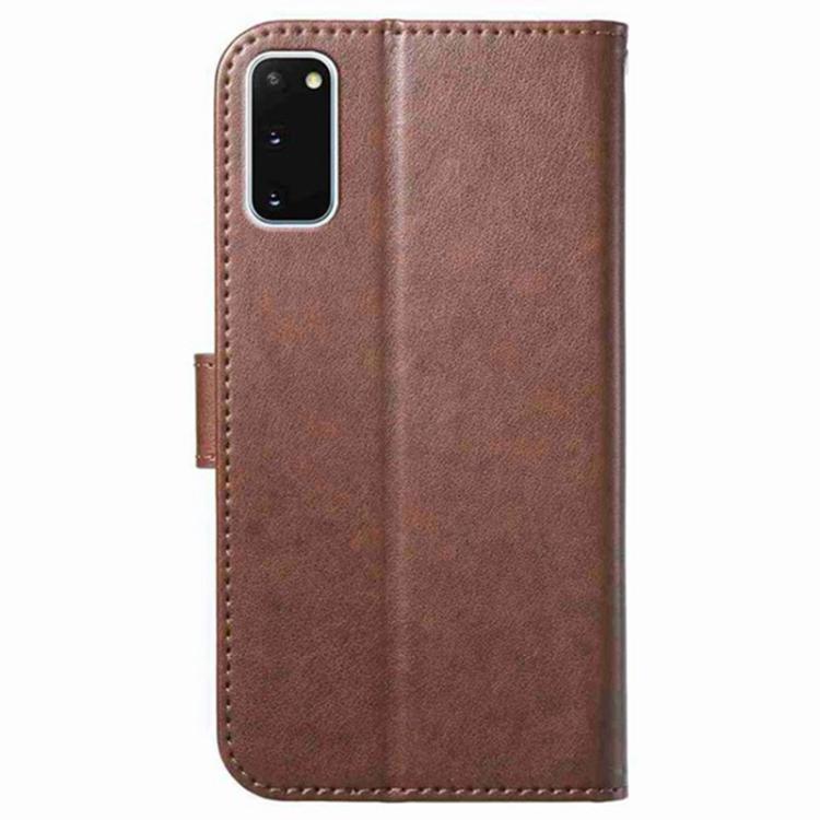 For Samsung Galaxy S20+ Lambskin 8-card Slot Leather Phone Case