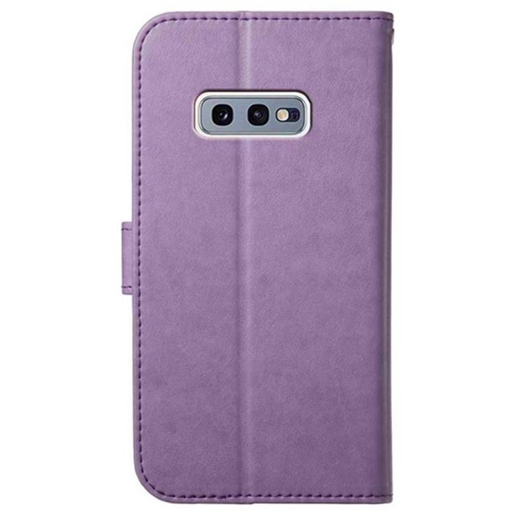 For Samsung Galaxy S10e Lambskin 8-card Slot Leather Phone Case