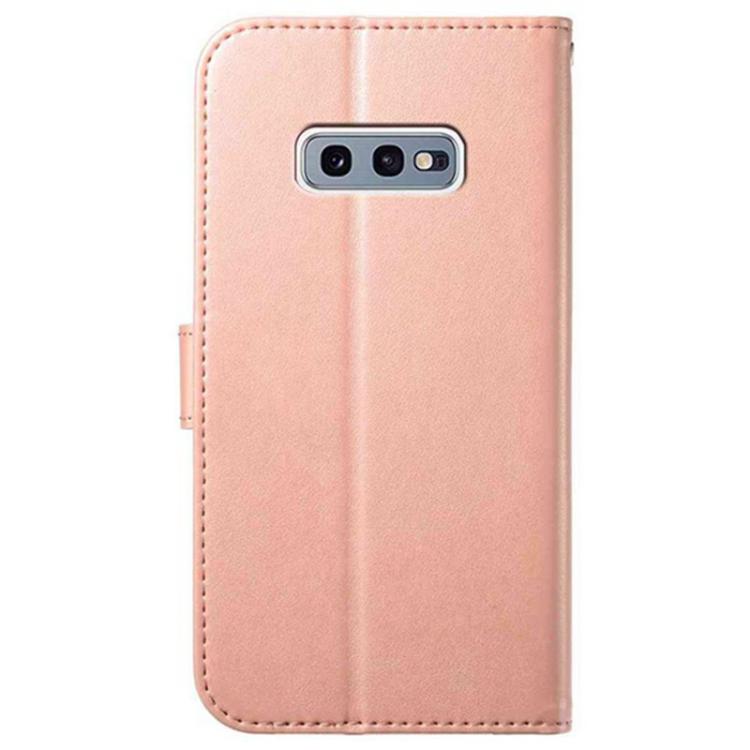For Samsung Galaxy S10e Lambskin 8-card Slot Leather Phone Case