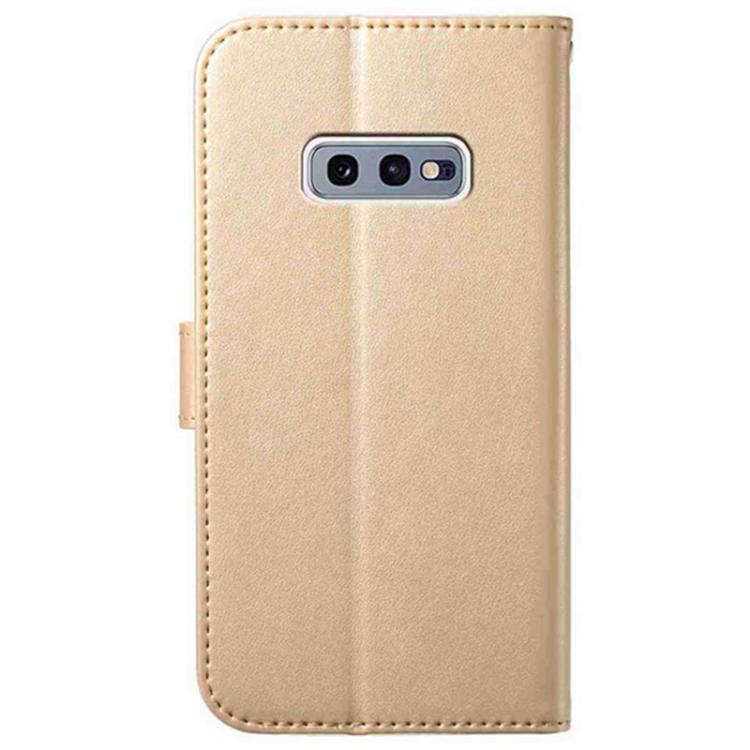 For Samsung Galaxy S10e Lambskin 8-card Slot Leather Phone Case