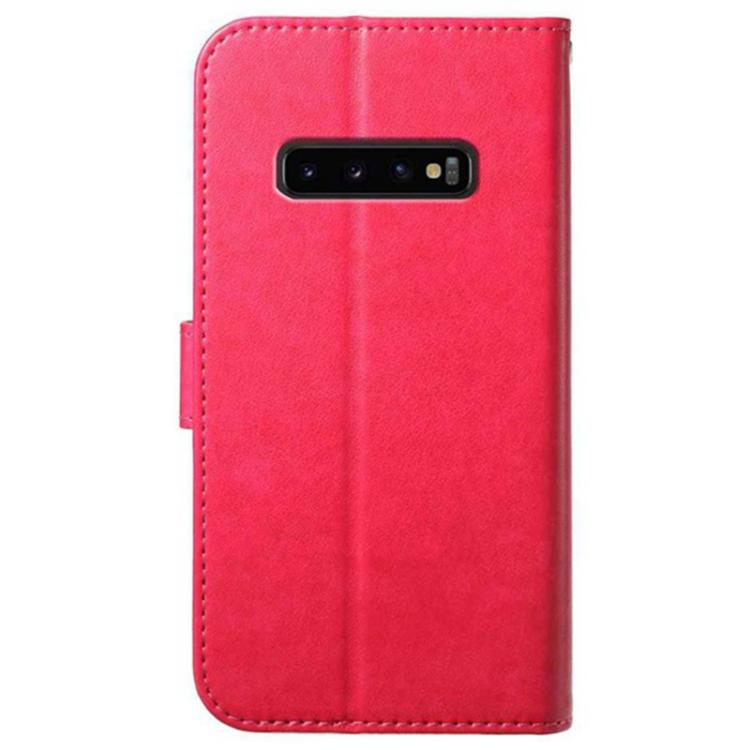 For Samsung Galaxy S10+ Lambskin 8-card Slot Leather Phone Case