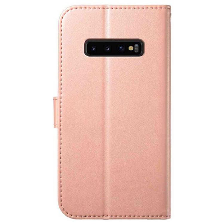 For Samsung Galaxy S10+ Lambskin 8-card Slot Leather Phone Case