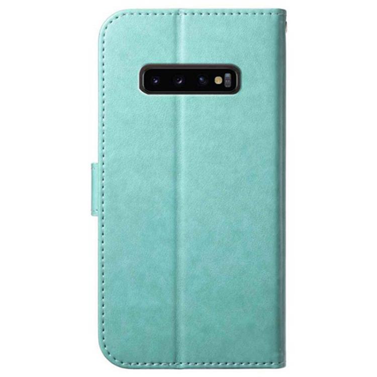 For Samsung Galaxy S10+ Lambskin 8-card Slot Leather Phone Case