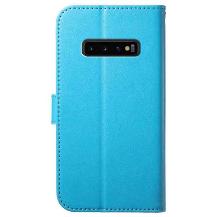 For Samsung Galaxy S10+ Lambskin 8-card Slot Leather Phone Case