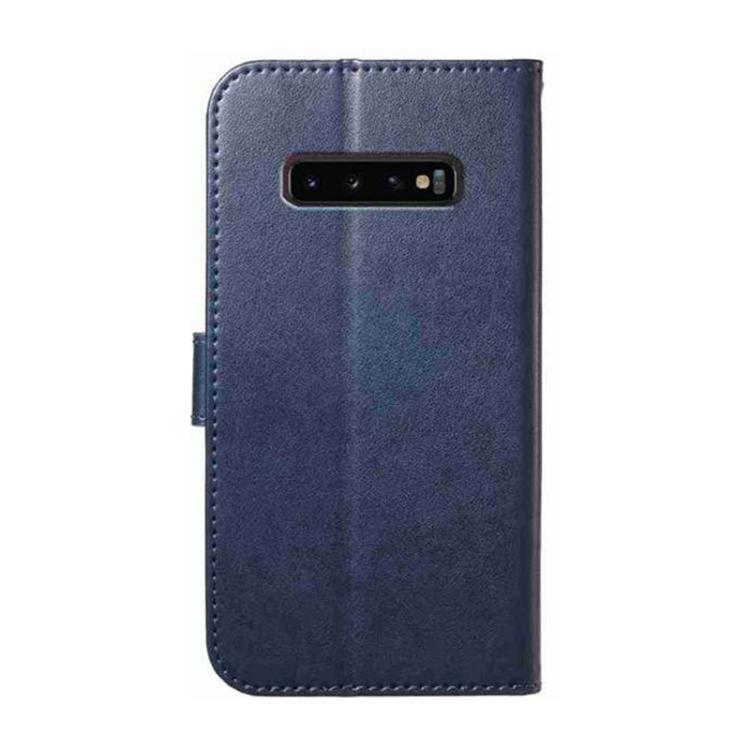 For Samsung Galaxy S10+ Lambskin 8-card Slot Leather Phone Case